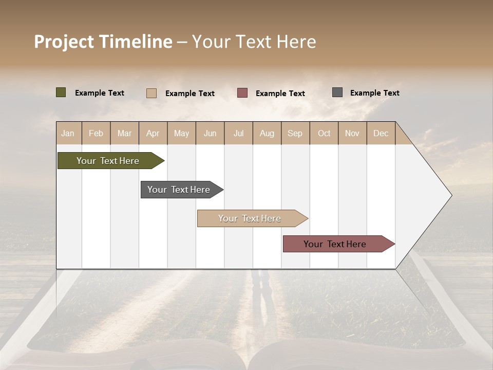 Bright Read Sunset PowerPoint Template