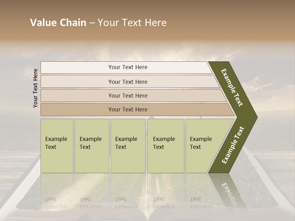 Bright Read Sunset PowerPoint Template