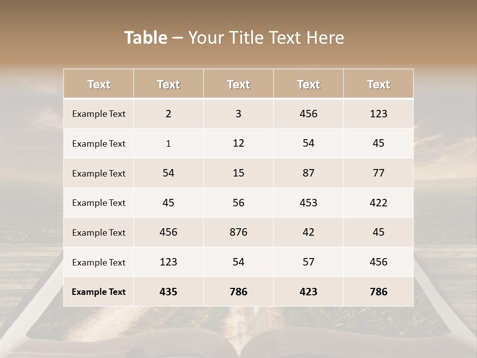 Bright Read Sunset PowerPoint Template