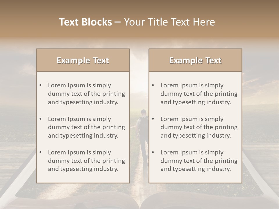 Bright Read Sunset PowerPoint Template