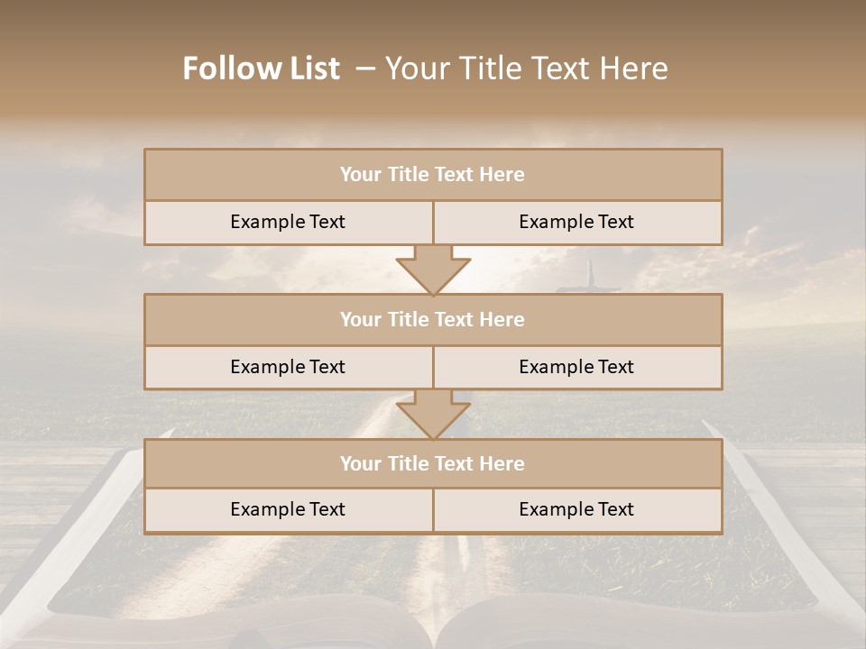 Bright Read Sunset PowerPoint Template