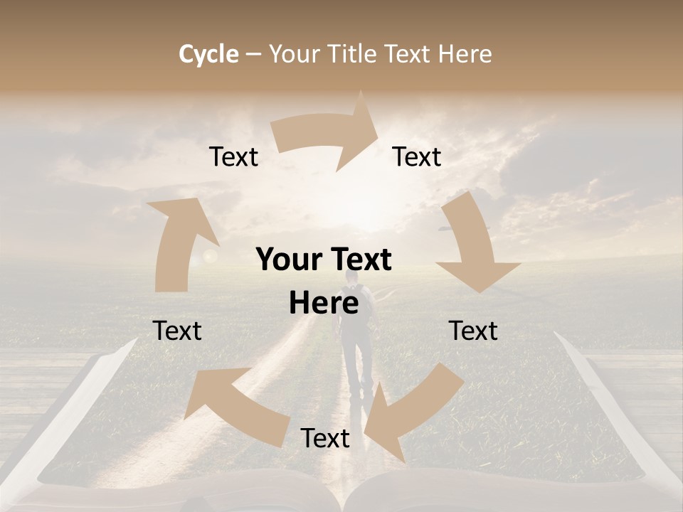 Bright Read Sunset PowerPoint Template