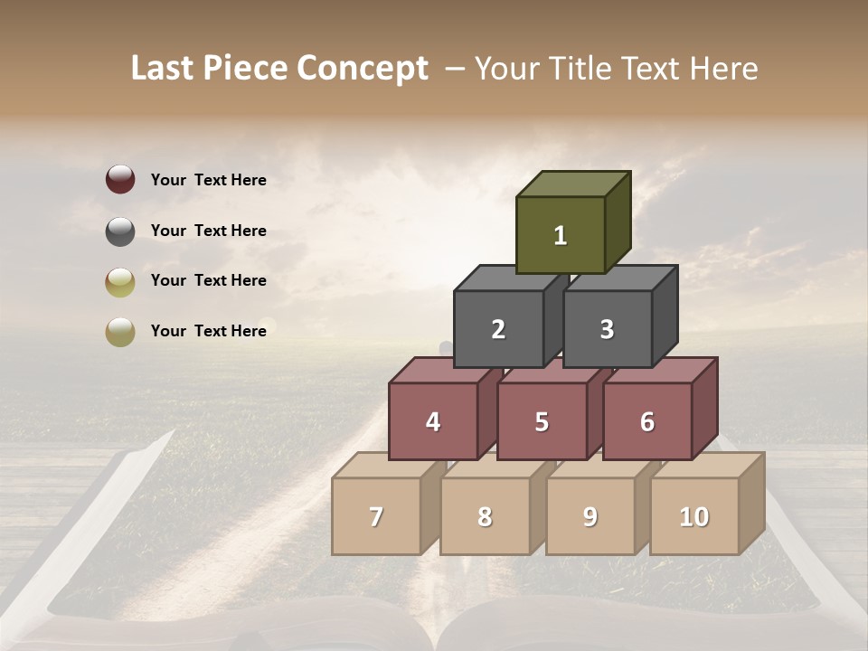 Bright Read Sunset PowerPoint Template