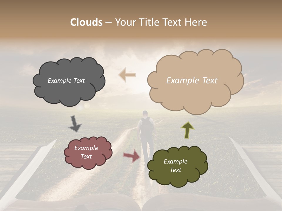 Bright Read Sunset PowerPoint Template