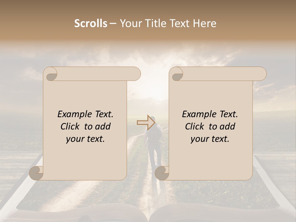 Bright Read Sunset PowerPoint Template