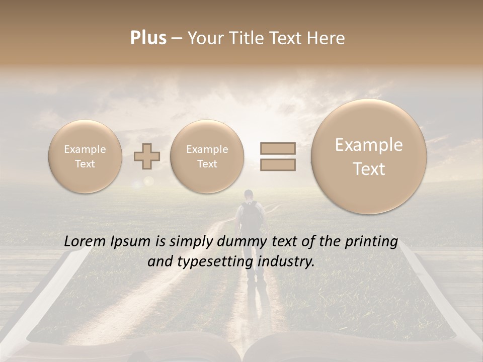 Bright Read Sunset PowerPoint Template