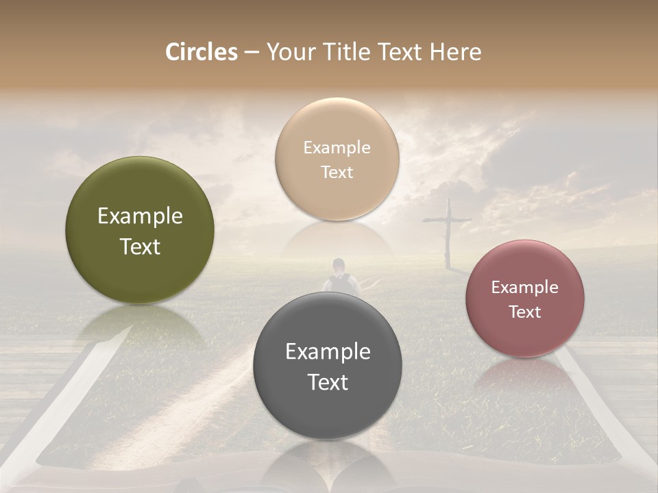 Bright Read Sunset PowerPoint Template