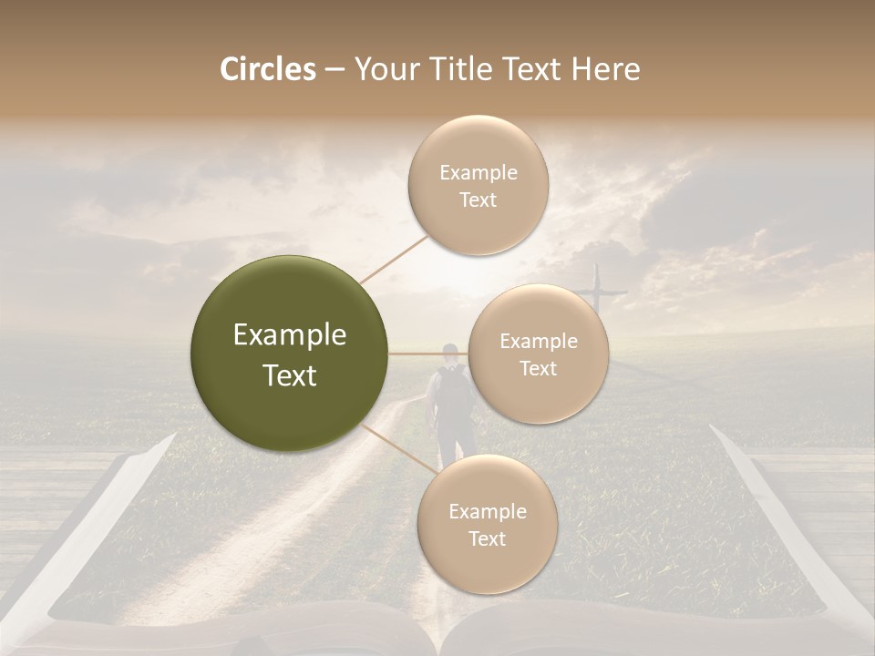 Bright Read Sunset PowerPoint Template