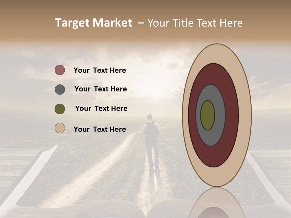 Bright Read Sunset PowerPoint Template