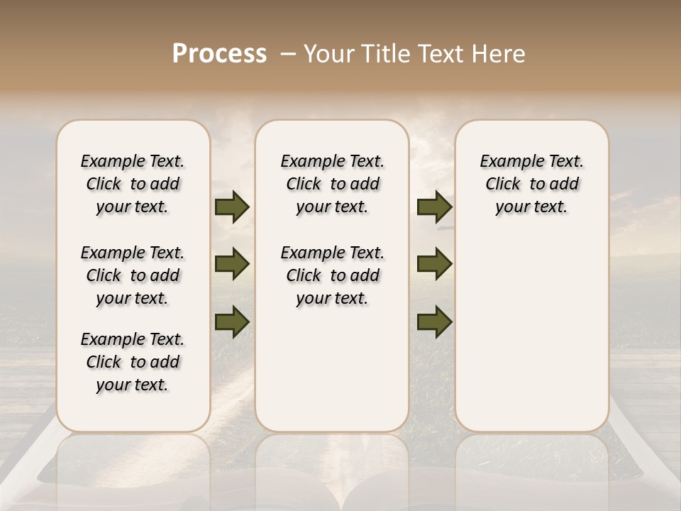 Bright Read Sunset PowerPoint Template