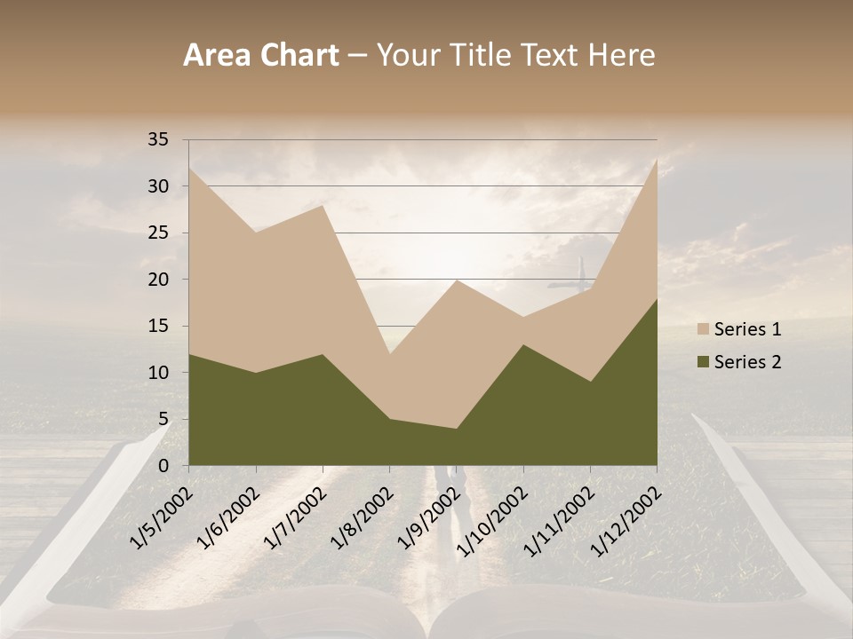 Bright Read Sunset PowerPoint Template