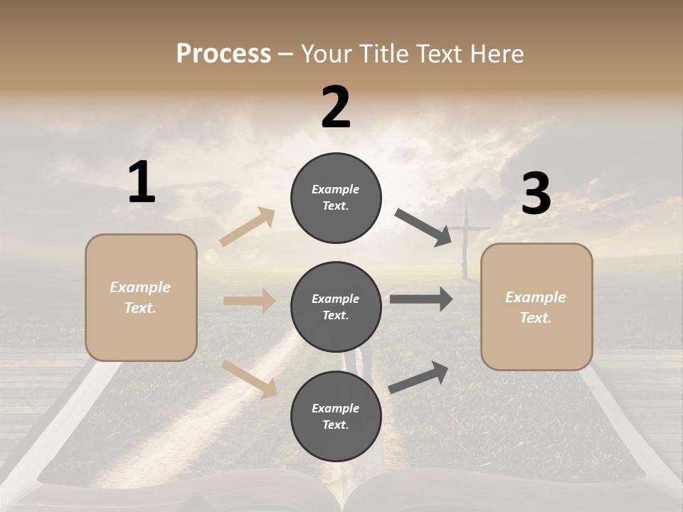 Bright Read Sunset PowerPoint Template