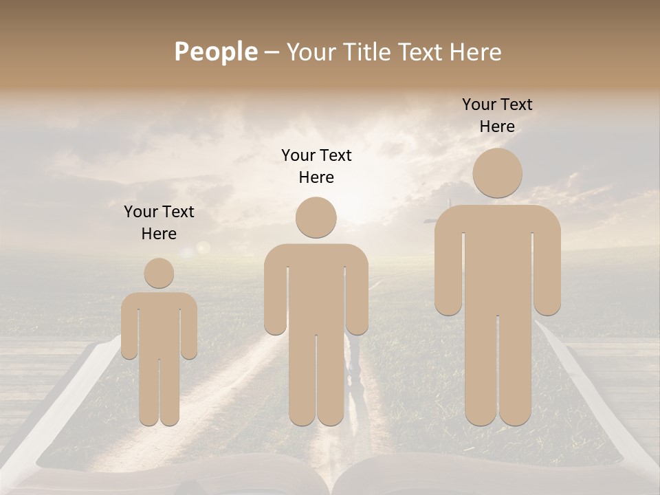 Bright Read Sunset PowerPoint Template