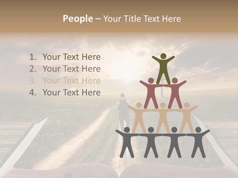 Bright Read Sunset PowerPoint Template