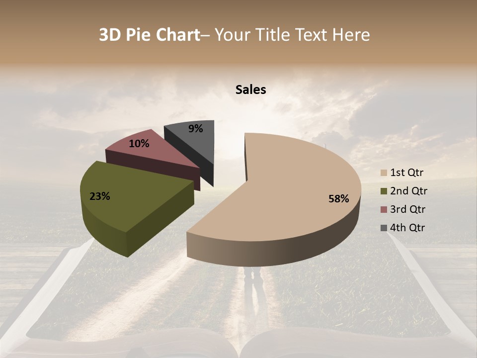 Bright Read Sunset PowerPoint Template