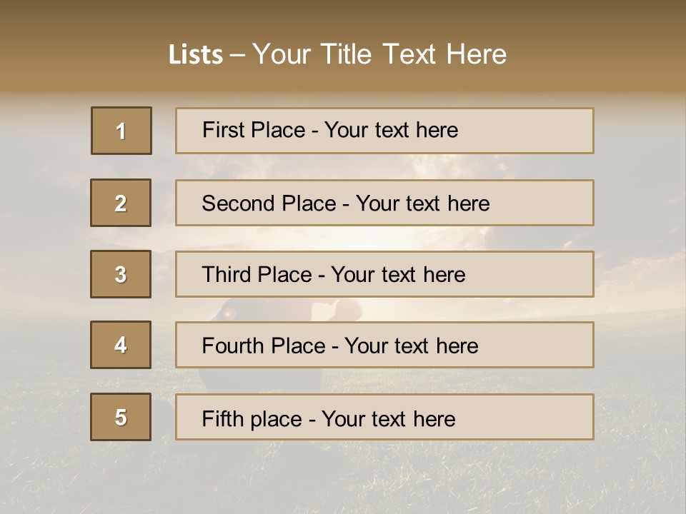 Spirit Dramatic Sunrise PowerPoint Template