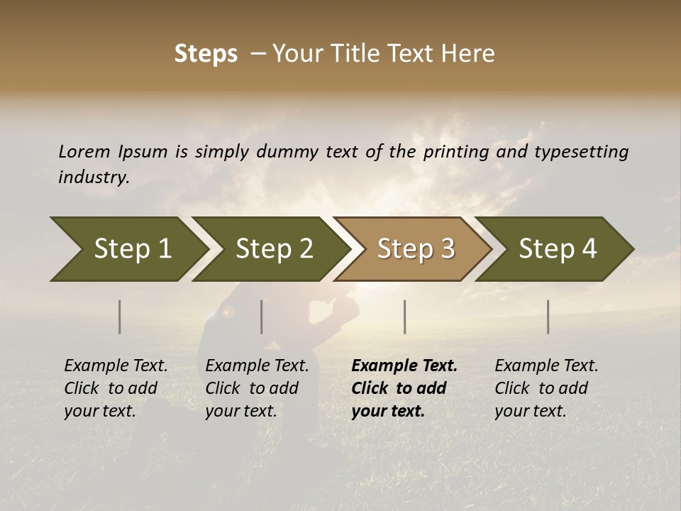 Spirit Dramatic Sunrise PowerPoint Template