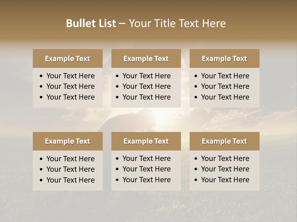 Spirit Dramatic Sunrise PowerPoint Template