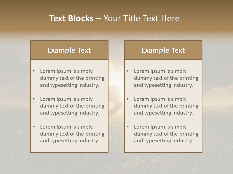 Spirit Dramatic Sunrise PowerPoint Template