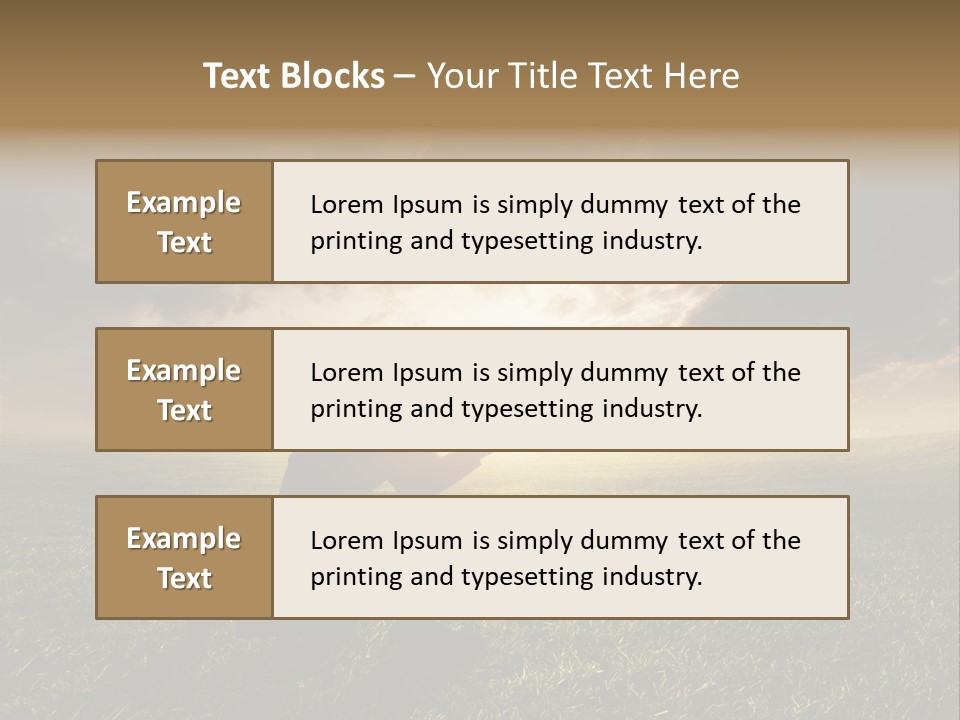 Spirit Dramatic Sunrise PowerPoint Template