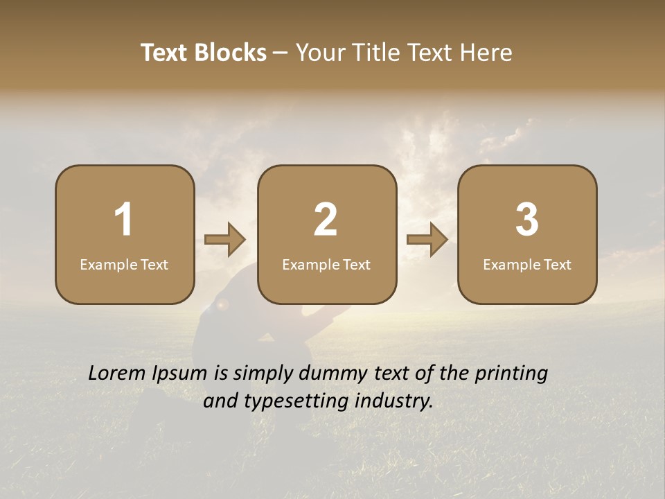 Spirit Dramatic Sunrise PowerPoint Template