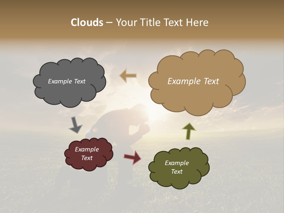 Spirit Dramatic Sunrise PowerPoint Template