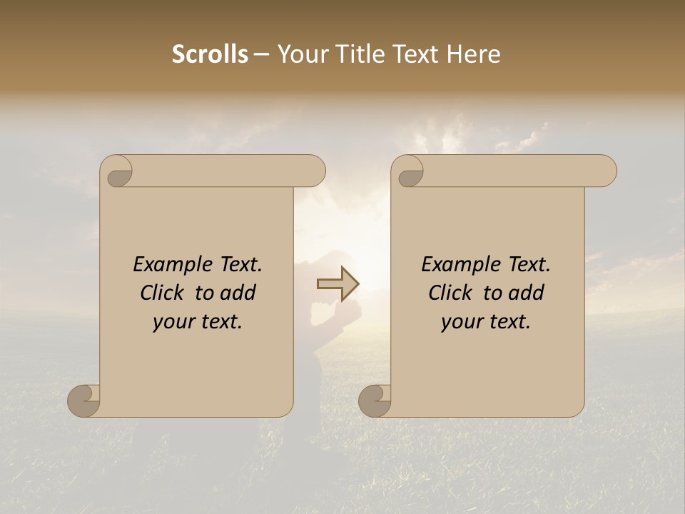 Spirit Dramatic Sunrise PowerPoint Template