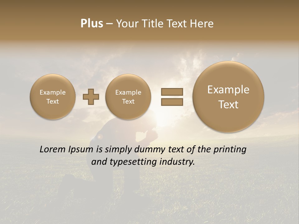Spirit Dramatic Sunrise PowerPoint Template