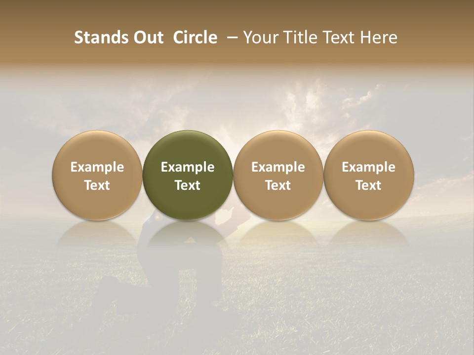 Spirit Dramatic Sunrise PowerPoint Template