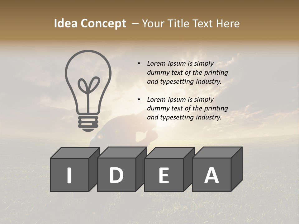 Spirit Dramatic Sunrise PowerPoint Template