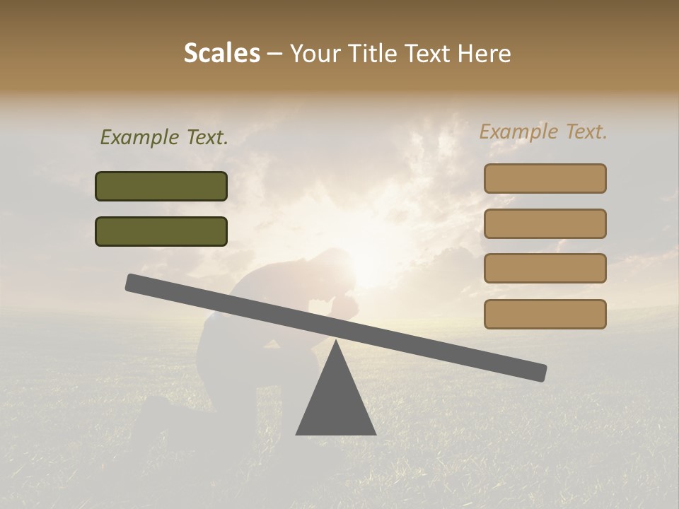Spirit Dramatic Sunrise PowerPoint Template