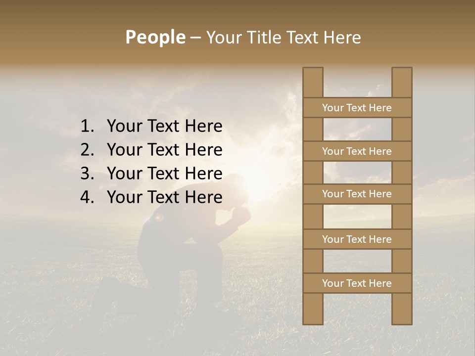 Spirit Dramatic Sunrise PowerPoint Template