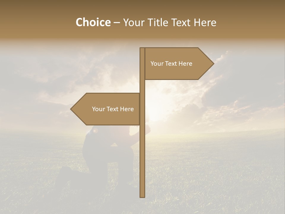 Spirit Dramatic Sunrise PowerPoint Template