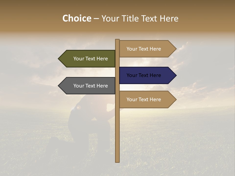 Spirit Dramatic Sunrise PowerPoint Template