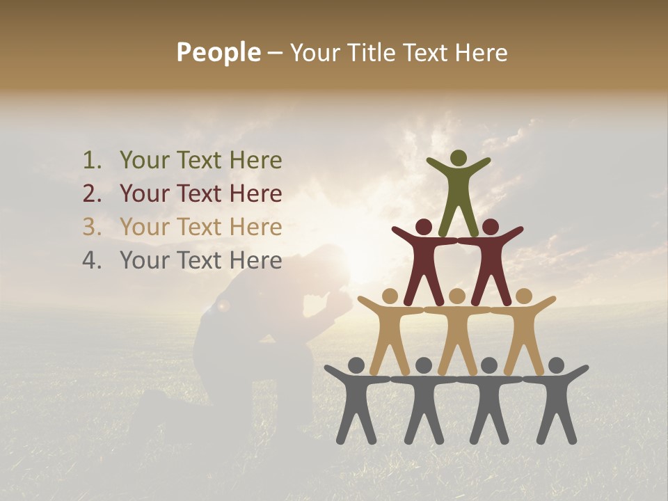 Spirit Dramatic Sunrise PowerPoint Template