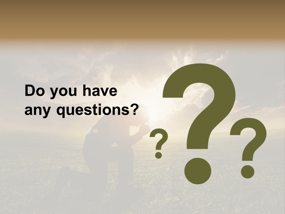 Spirit Dramatic Sunrise PowerPoint Template