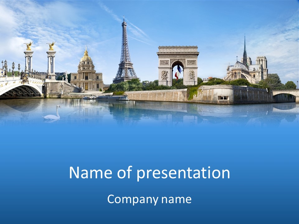 Paris Saintlouis Ciel PowerPoint Template