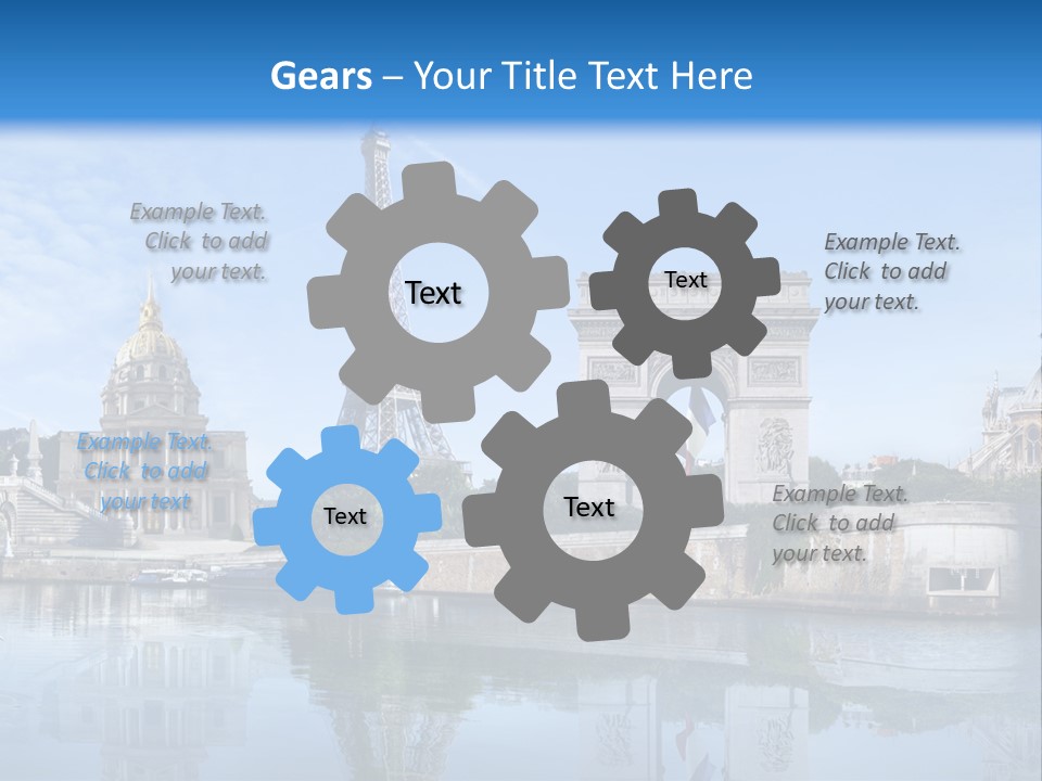 Paris Saintlouis Ciel PowerPoint Template