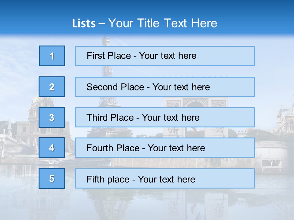 Paris Saintlouis Ciel PowerPoint Template
