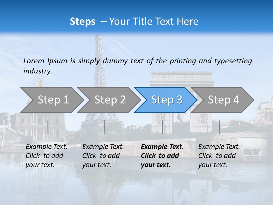 Paris Saintlouis Ciel PowerPoint Template