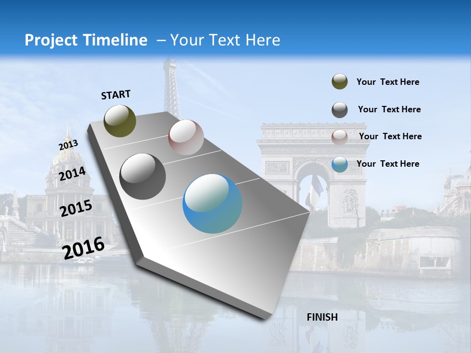 Paris Saintlouis Ciel PowerPoint Template