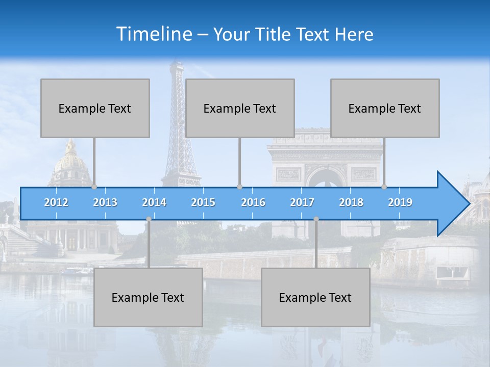 Paris Saintlouis Ciel PowerPoint Template