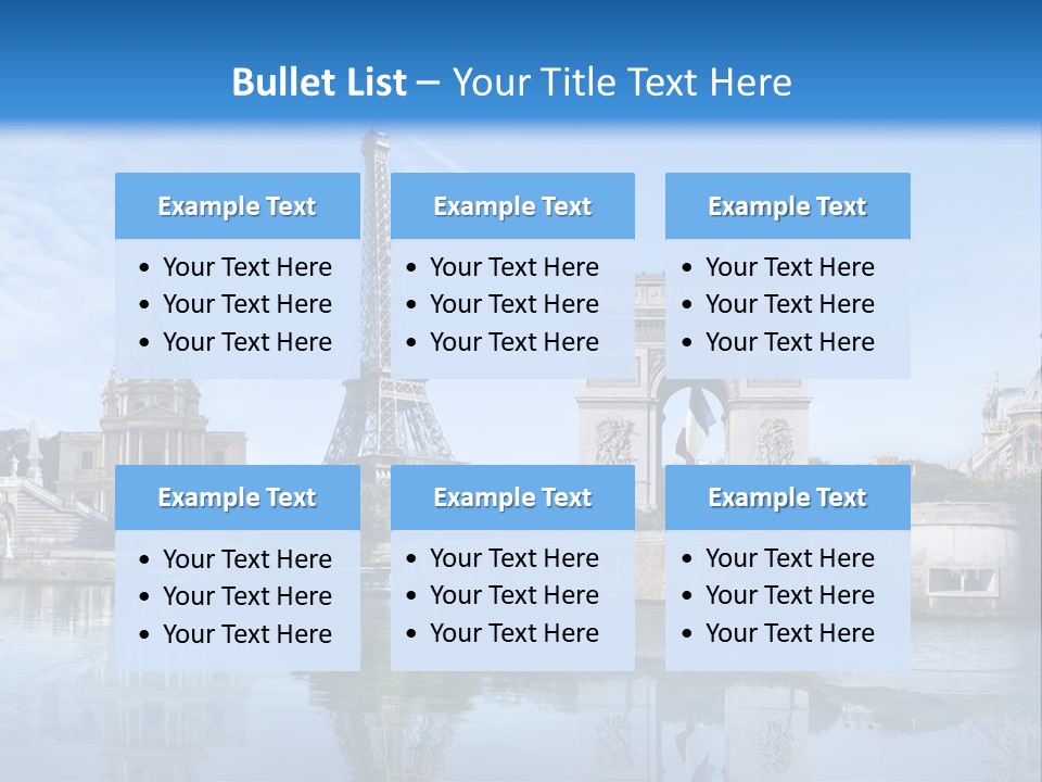 Paris Saintlouis Ciel PowerPoint Template