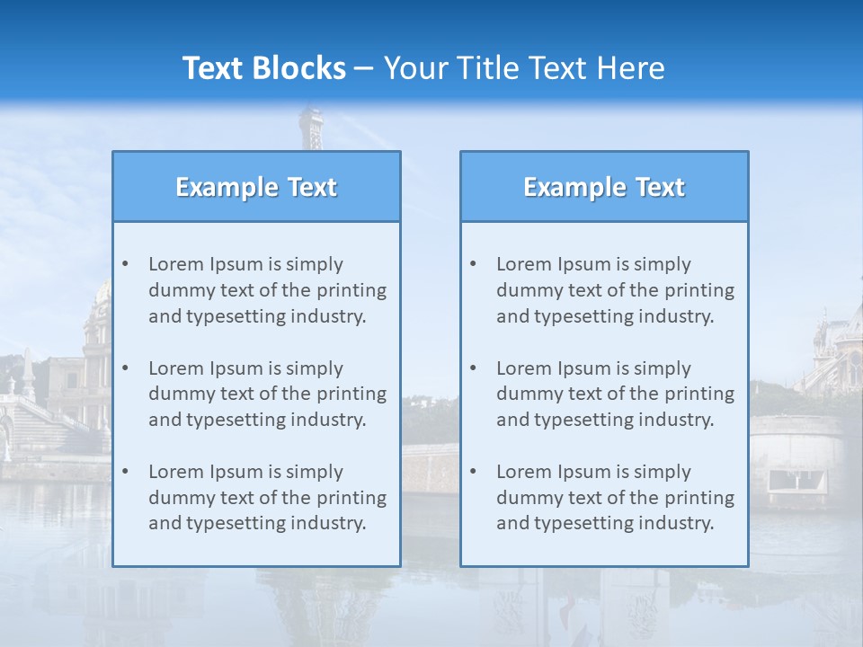 Paris Saintlouis Ciel PowerPoint Template