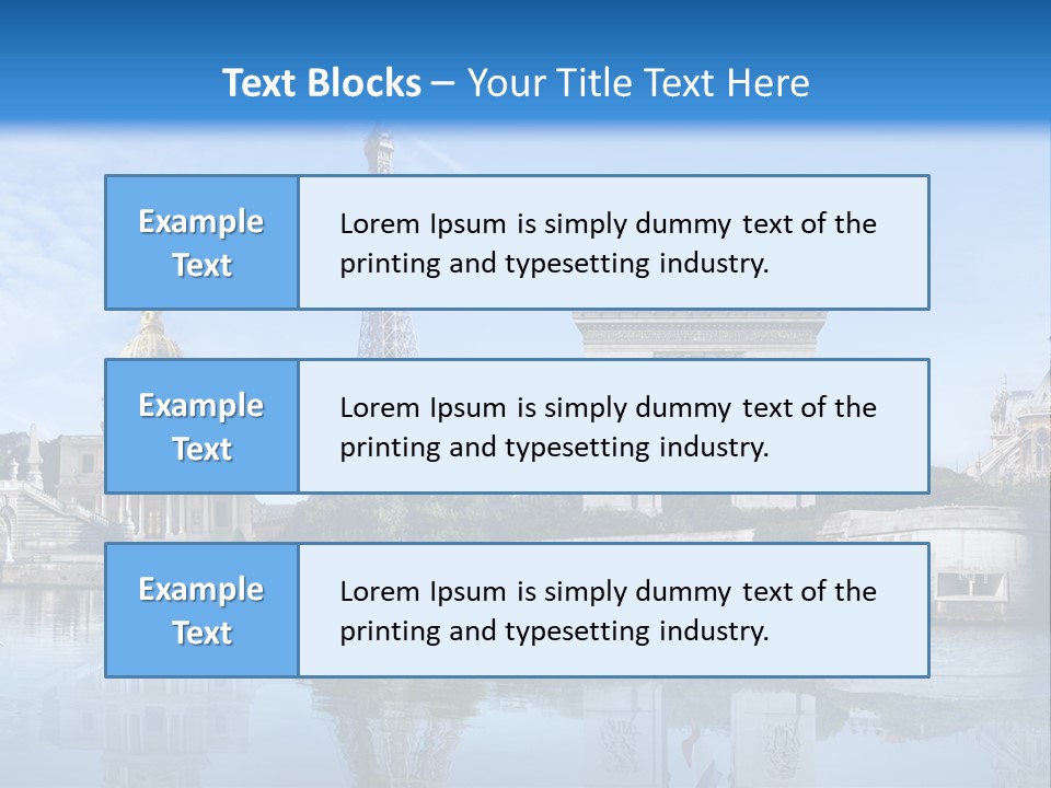 Paris Saintlouis Ciel PowerPoint Template