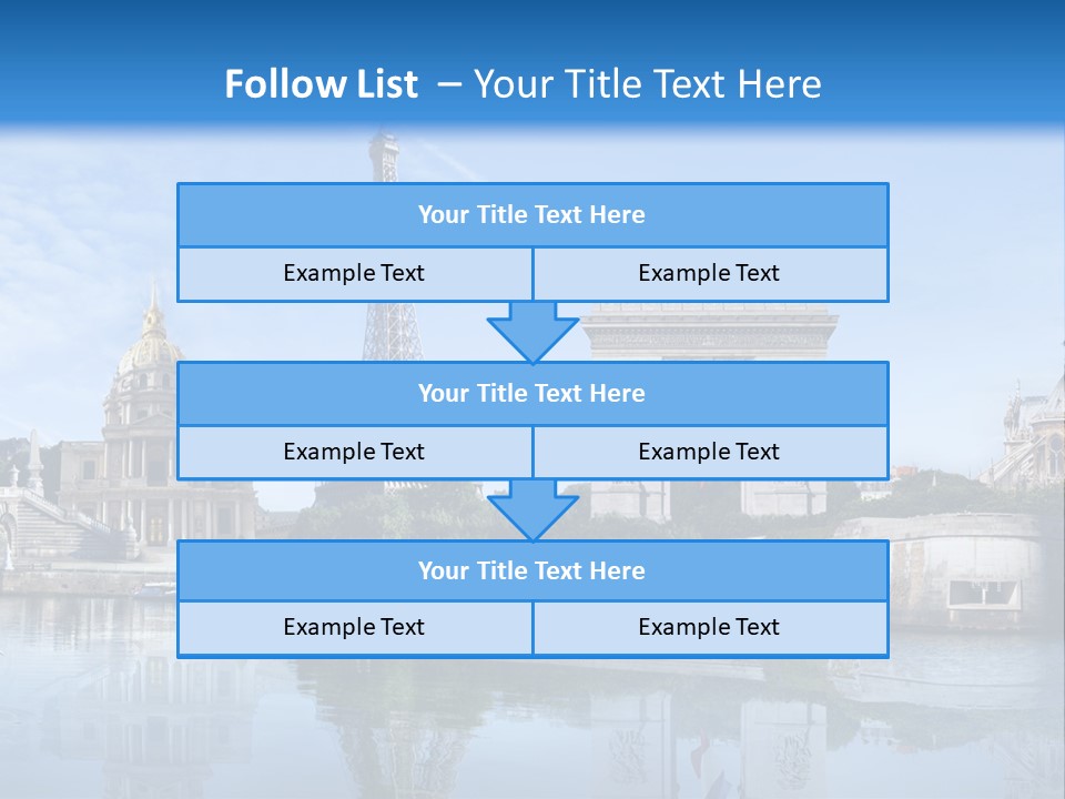 Paris Saintlouis Ciel PowerPoint Template