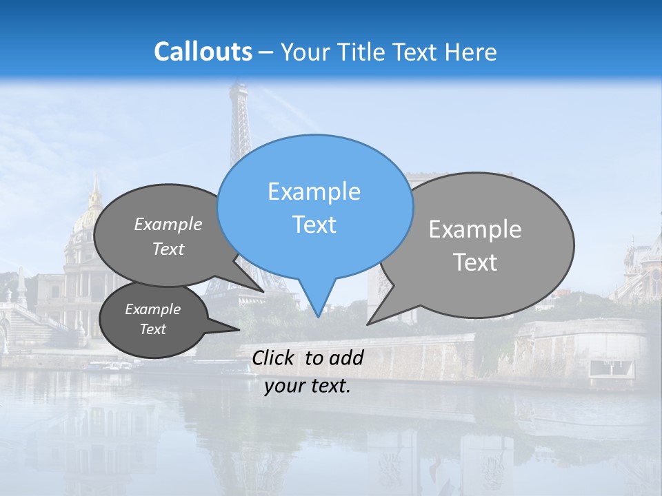 Paris Saintlouis Ciel PowerPoint Template