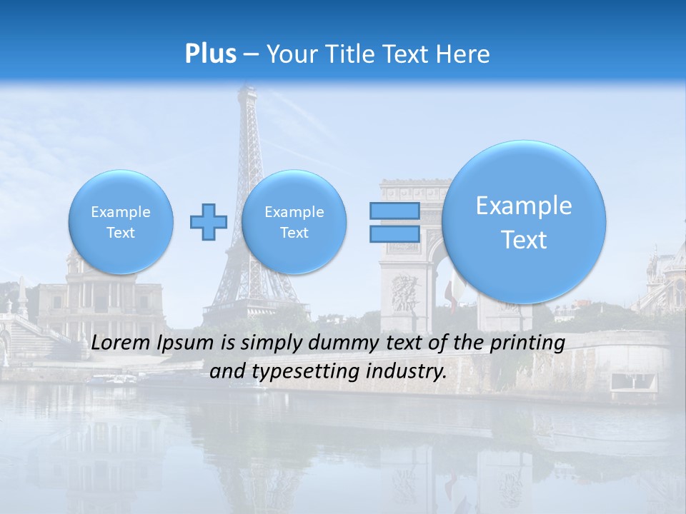 Paris Saintlouis Ciel PowerPoint Template