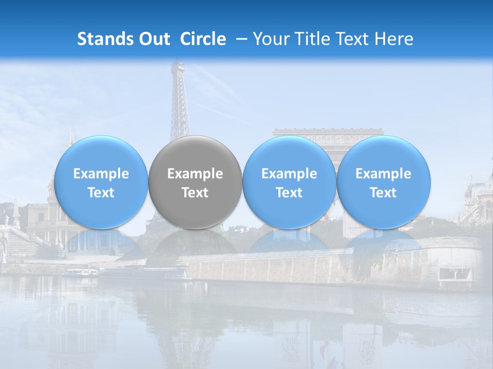 Paris Saintlouis Ciel PowerPoint Template