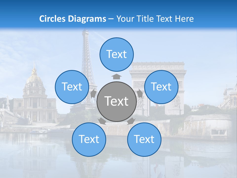 Paris Saintlouis Ciel PowerPoint Template